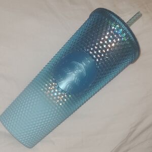 Starbucks Blue Ombre Studded Tumbler with Holographic Top